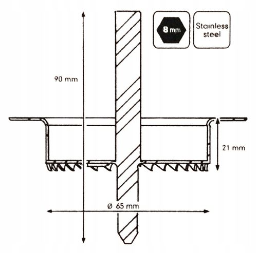 FREZ METALOWY DO STYROPIAN WEŁNA IZOLACJA 1szt. na Arena.pl