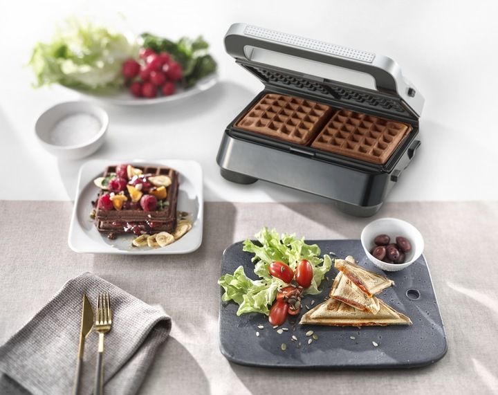 Opiekacz Braun SnackMaker 5 SM5005 2w1 800 W srebrny zdjęcie 4