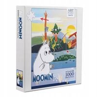 PUZZLE 1000 ARTYSTYCZNE MUMINKI NA MOŚCIE
