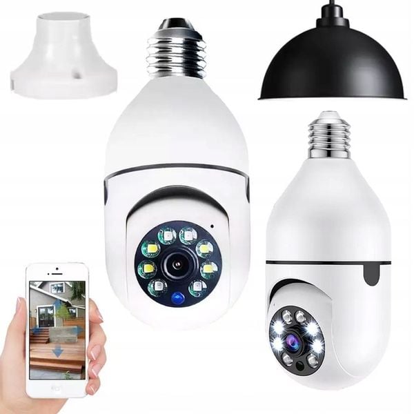 KAMERA ŻARÓWKA OBROTOWA IP WIFI W ŻARÓWCE 360 zdjęcie 8