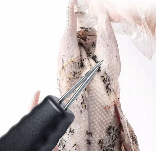 ELEKTRYCZNA SKUBARKA SKUBACZKA DO PIERZA DROBIU KUR KURCZAKÓW PIÓR Czarny na Arena.pl