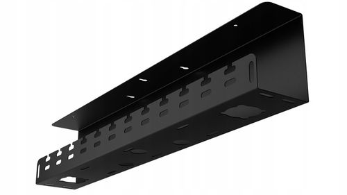 Organizer Uchwyt Maskownica do Kabli pod Biurko 59 cm Metal Czarny Stalflex na Arena.pl