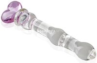 Szklane Serce Ciepłe Dildo Penis Analny Sex Korek