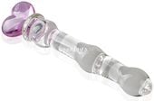Szklane Serce Ciepłe Dildo Penis Analny Sex Korek