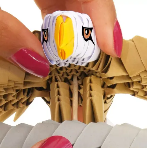 Zabawka kreatywna dla dzieci i dorosłych - Origami 3D Orzeł (336 elementów) na Arena.pl