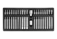 komplet kluczy 42 części ribe, torx security - yt-0420