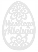 9. Zawieszka ażurowa jajko wiosna PISANKA wielkanocna WESOŁYCH ŚWIĄT