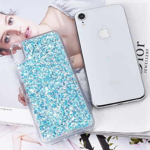 Etui Liquid Iphone X Niebieskie na Arena.pl