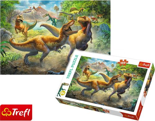 Trefl Puzzle Walczące tyranozaury 160 elementów na Arena.pl