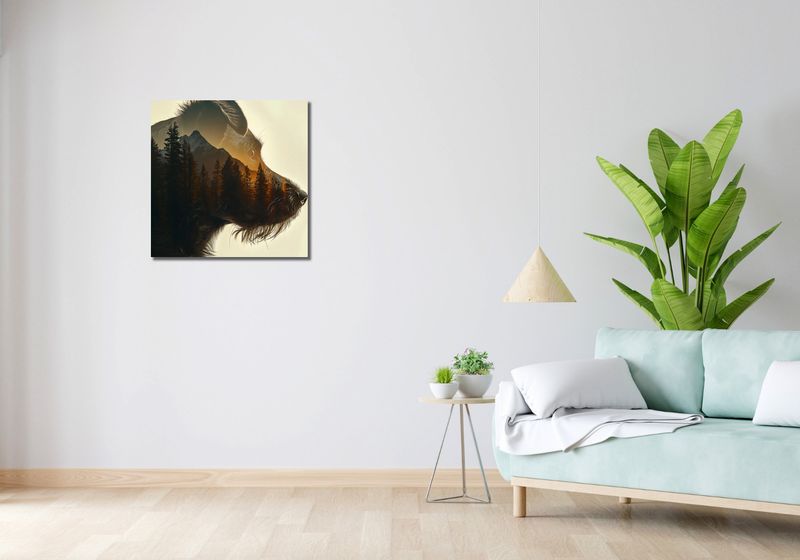 Obraz 60x60cm Psi Duch Lasu zdjęcie 2