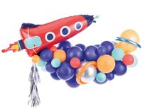 Girlanda balonowa Rakieta kosmiczne urodziny kosmos galaktyka 154x130cm