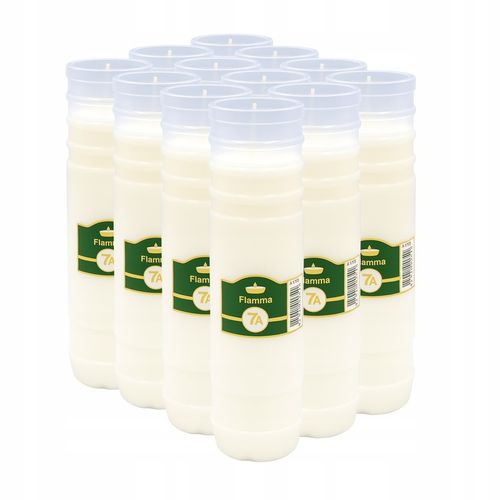 Znicze 12x 7 Dni Wkłady do Zniczy Parafinowe Całoroczne Czyste Wypalanie na Arena.pl