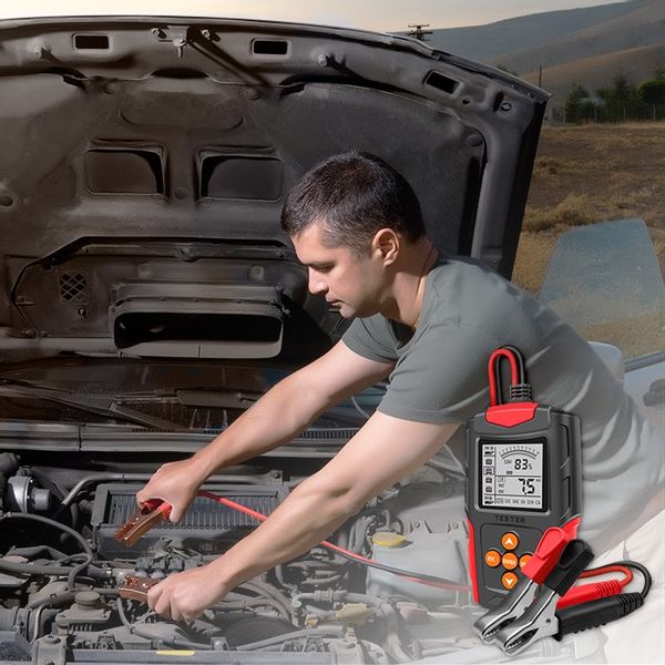 Qoltec Cyfrowy tester akumulatora z LCD 12V 24V 3Ah-200Ah zdjęcie 8