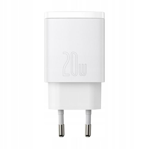 BASEUS SZYBKA ŁADOWARKA DO TELEFONU ZASILACZ 2x USB-C USB 20W PD QC 3.0 na Arena.pl