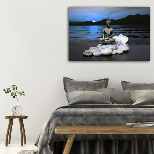Deco Panel, Budda na kamieniach 1 90x60 na Arena.pl