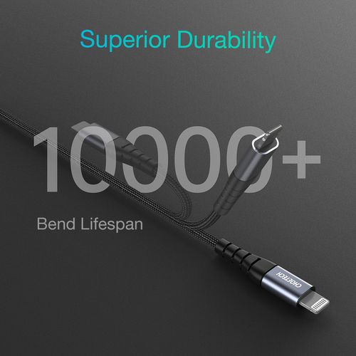 kabel przewód do iphone mfi usb-c - lightning 480mb/s 3a 2m czarny na Arena.pl