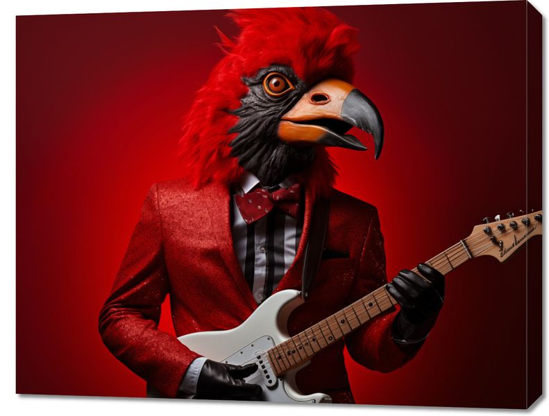 Obraz 90x70cm Zwierzęcy Rock'n'Roll zdjęcie 1