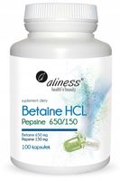 Aliness Betaina HCL Pepsine 650/150 100 caps.