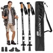 Kije trekkingowe kijki turystyczne nordic walking wytrzymałe aluminiowe