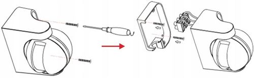ŚCIENNY CZUJNIK RUCHU ZMIERZCHU PIR ZEWNĘTRZNY LED NATYNKOWY CZUJKA SENSOR na Arena.pl