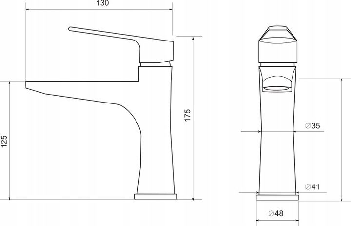 BATERIA UMYWALKOWA STOJĄCA CHROM HIT zdjęcie 5