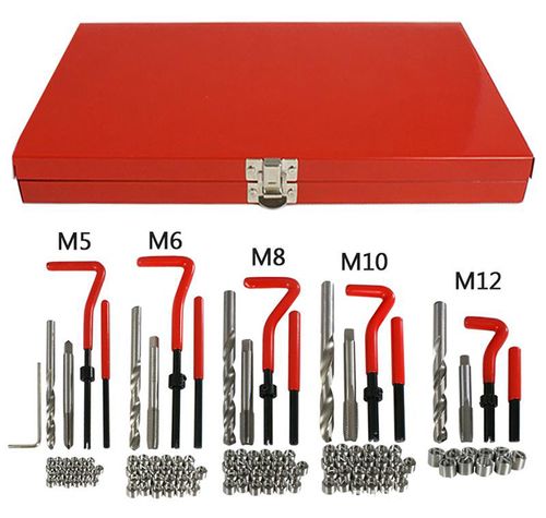 ZESTAW DO NAPRAWY REGENERACJI ZERWANYCH USZKODZONYCH GWINTÓW M5 - M12 131EL na Arena.pl