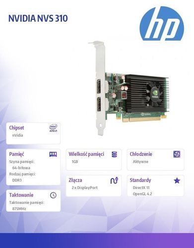 NVIDIA NVS 310 1GB M6V51AA na Arena.pl