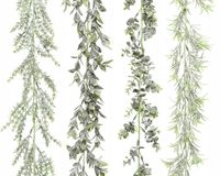 Girlanda zielona świąteczna ośnieżona 180cm x1