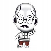 Zawieszka SREBRO 925 Charms Koralik Dziadek z laską