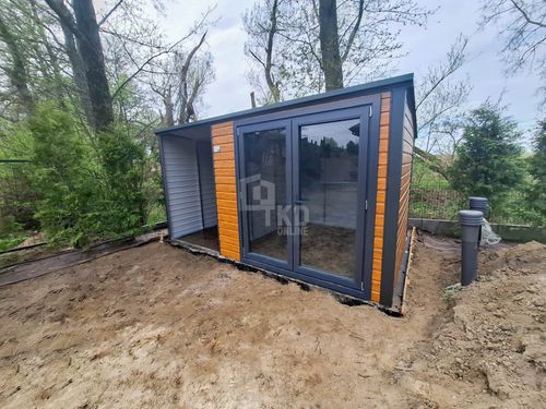 Schowek - Domek Ogrodowy 2,5x2,5m wiata 1,5m drzwi PCV dach TKD387 na Arena.pl