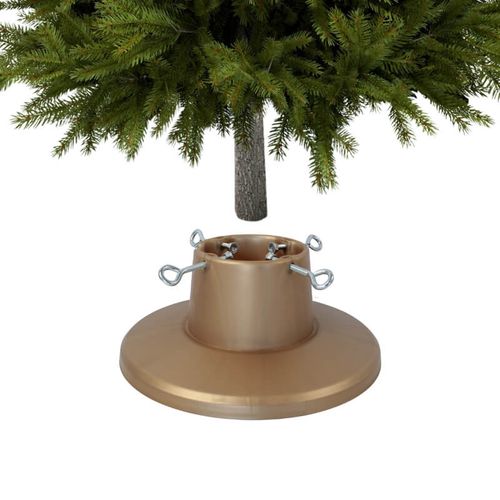 Stojak na choinkę H5110GO – złoty stojak z pojemnikiem na wodę, dla drzewek do 2,1 m na Arena.pl