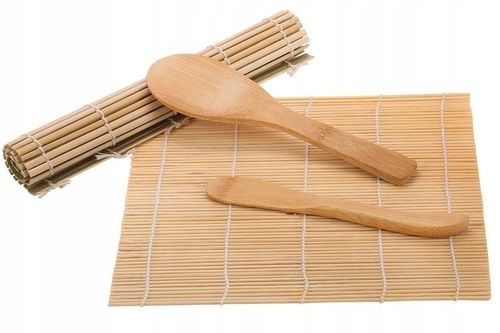 ZESTAW MASZYNKA DO ROBIENIA SUSHI Z ROLKA MATA AKCESORIA DO SUSHI BAZOOKA na Arena.pl