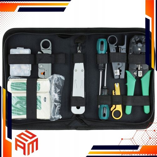 ZESTAW TESTER KABLI ZACISKARKA RJ 45 WTYK RJ45 NARZĘDZIA SIECIOWE ŚCIĄGACZ na Arena.pl