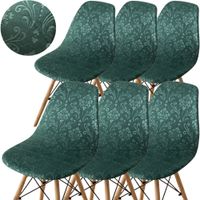 ZESTAW 6 SZT POKROWIEC NA KRZESŁO WELUR SKANDYNAWSKIE