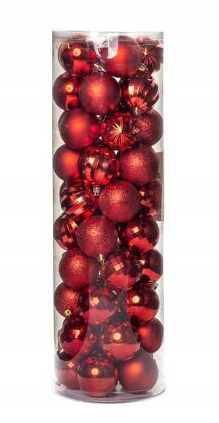 Ozdoba Świąteczna Bombka 6cm Tuba 50 Sztuk CH46 TH zdjęcie 1