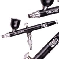 aerograf modelarski z dyszą 0,3mm b-130 double action black mini pistolet