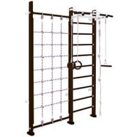 Drabinka gimnastyczna ze słupkiem Adler Plus 243 cm wenge + akcesoria