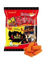 2 x spicy buldak chrupki zzaldduk ostre koreańskie sam yang crispy snack extreme hot 80g