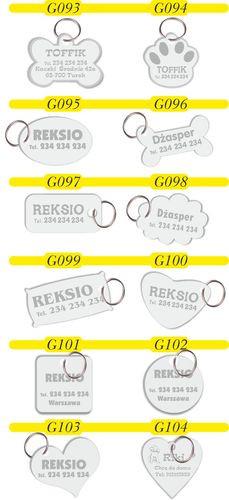 Identyfikator zawieszka adresówka GRAWER dla psa na Arena.pl