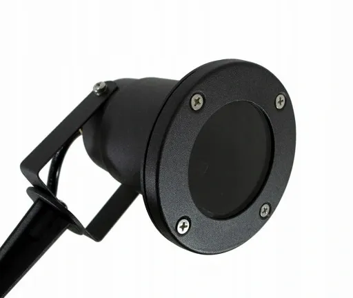 Reflektor ogrodowy wbijany szpikulec z przewodem 1m + żarówka LED GU10 5W zdjęcie 2