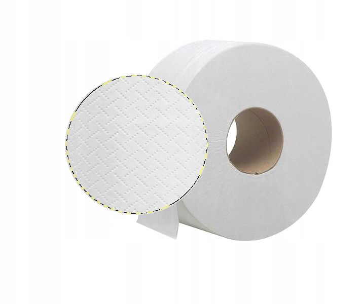 Papier toaletowy JUMBO BIAŁY CELULOZA 12 ROLEK X 100m zdjęcie 2
