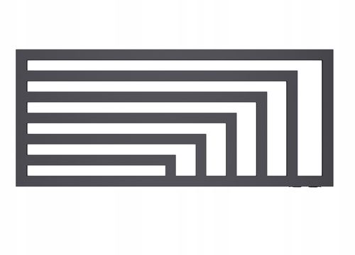 GRZEJNIK LAOS POZIOMY-PDV 52x80 GRAFITOWY na Arena.pl