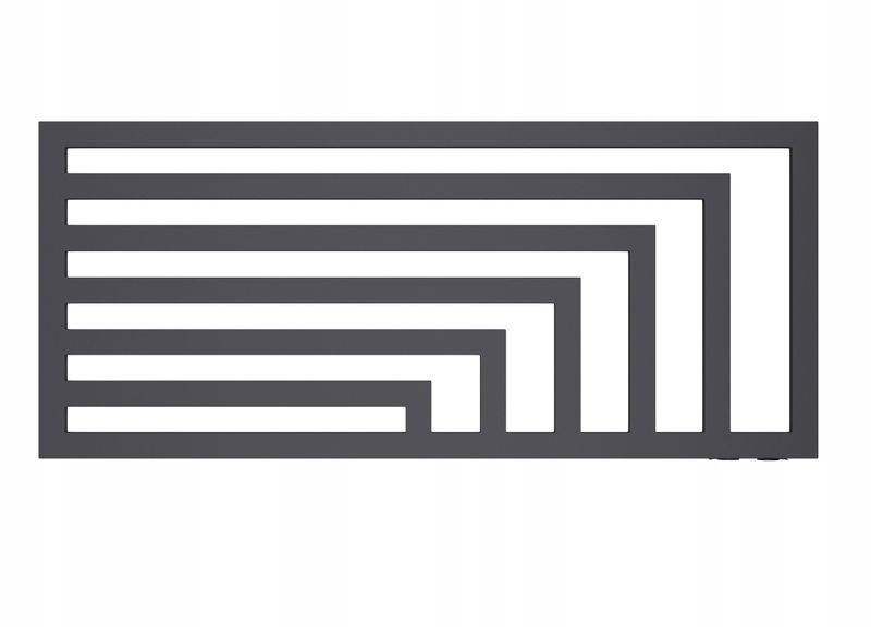 GRZEJNIK LAOS POZIOMY-PDV 52x80 GRAFITOWY zdjęcie 2