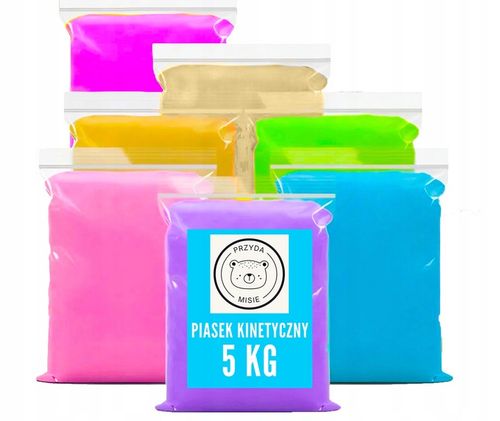 DUZY ZESTAW XXL PIASEK KINETYCZNY 5 KG BASEN ŁOPATKA PIASKOWNICA STATEK na Arena.pl