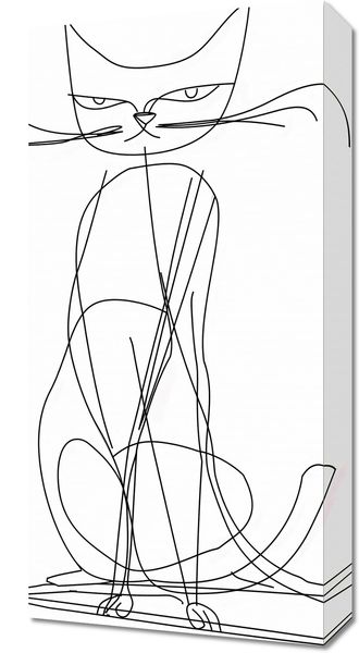 Obraz 30x60cm Kot Linijny zdjęcie 1