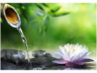 100 70CM OBRAZ PŁÓTNO BAMBUS KAMIENIE PŁÓTNO RAMA