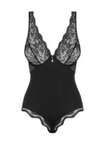 Obsessive Luvae Body czarne koronka regulowane ramiączka S/M