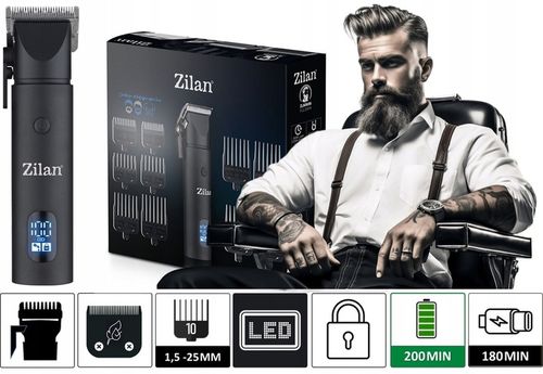 MASZYNKA DO STRZYŻENIA TRYMER DO BRODY WŁOSÓW BARBER USB ZILAN QUERA na Arena.pl