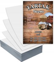 Ulotki A5 1000 szt firmowe TARTAK + PROJEKT GRATIS