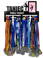 Wieszak na medale TANIEC ramka na zdjęcie, dowolny tekst  250.1